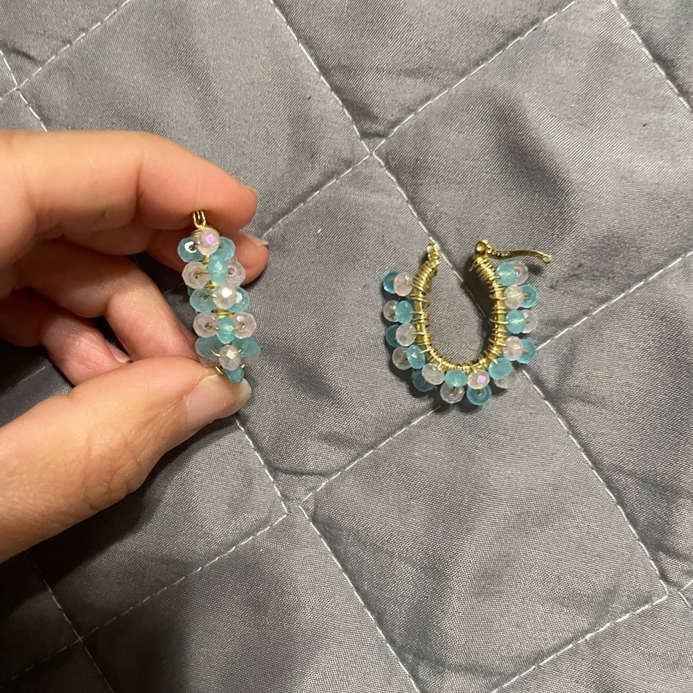 Beaded hand made earrings